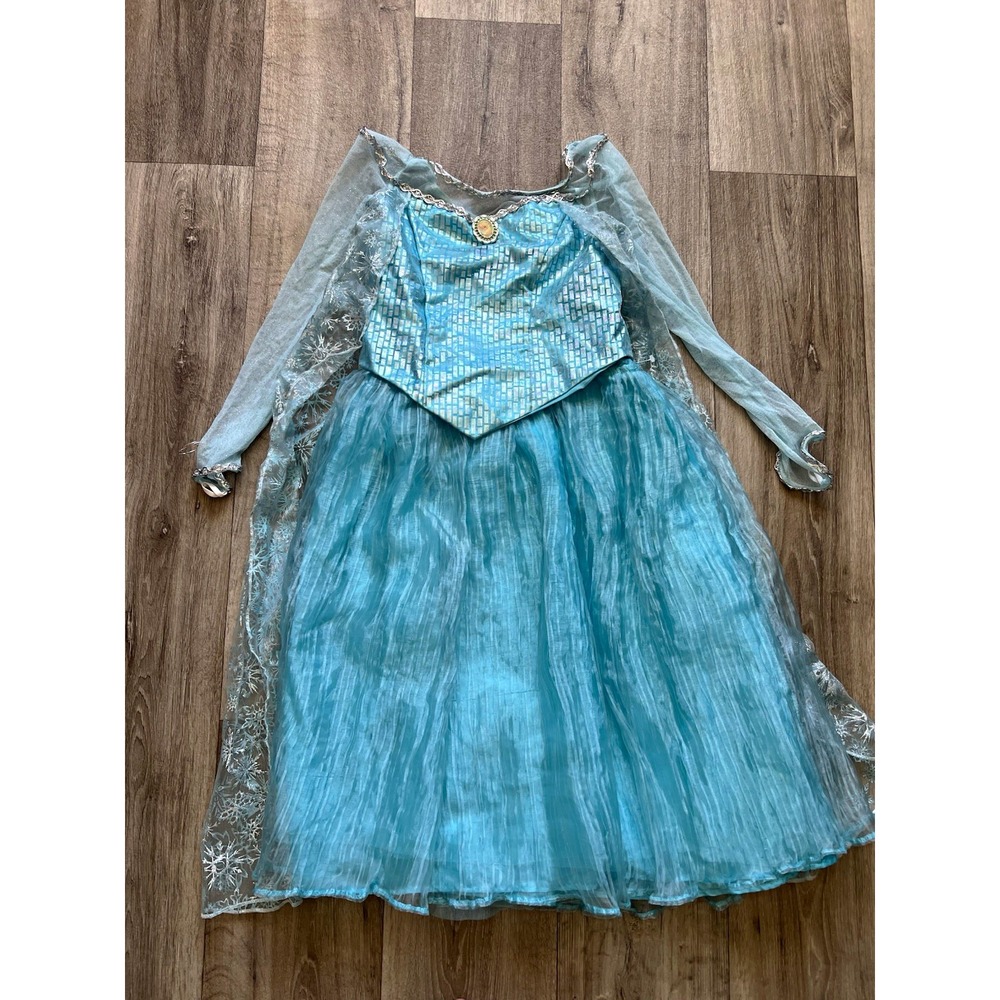 Disney Parks Frozen Elsa Costume Dress Girls XL 14/16 Princess Halloween